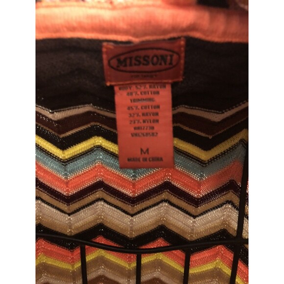 MISSONI FOR TARGET Girls Chevron ZigZag Hoodie Sweater Cardigan Zip NEW MEDIUM - Picture 5 of 9